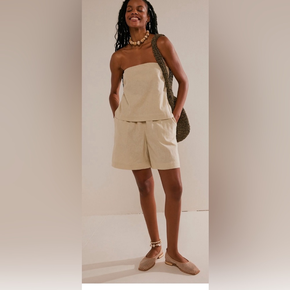 Free People Cotton Linen Gotta Have It Set size small